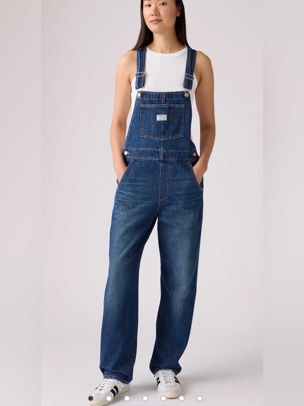 Levi’s Vintage Denim Women's Overalls Dark Wash Size Large New